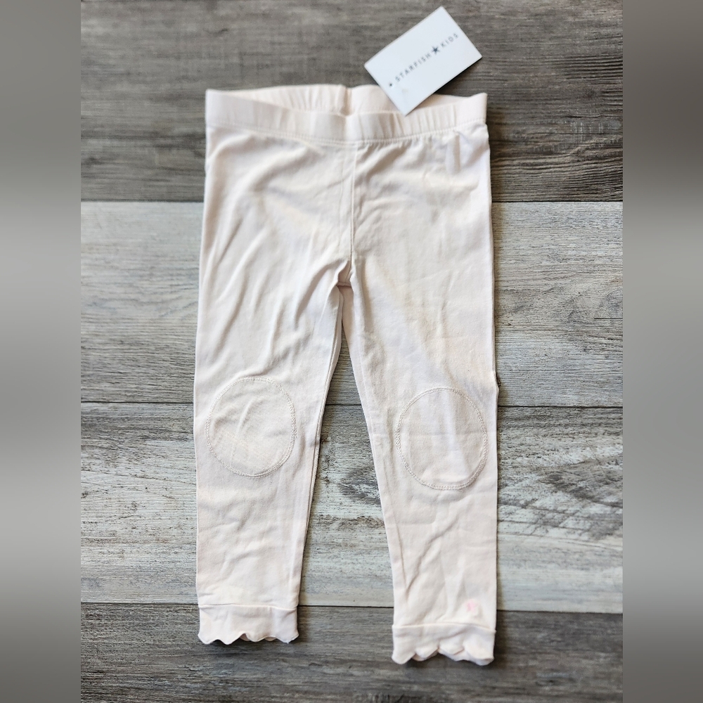 STARFISH Stylish Pink Seashell Scallop Kids Leggings